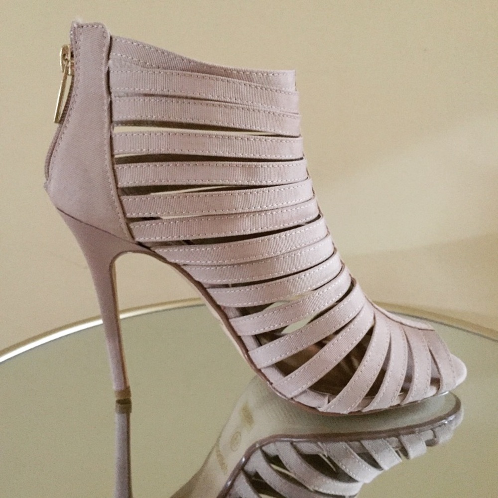 🆕 Nude Bandage Wrap Heels